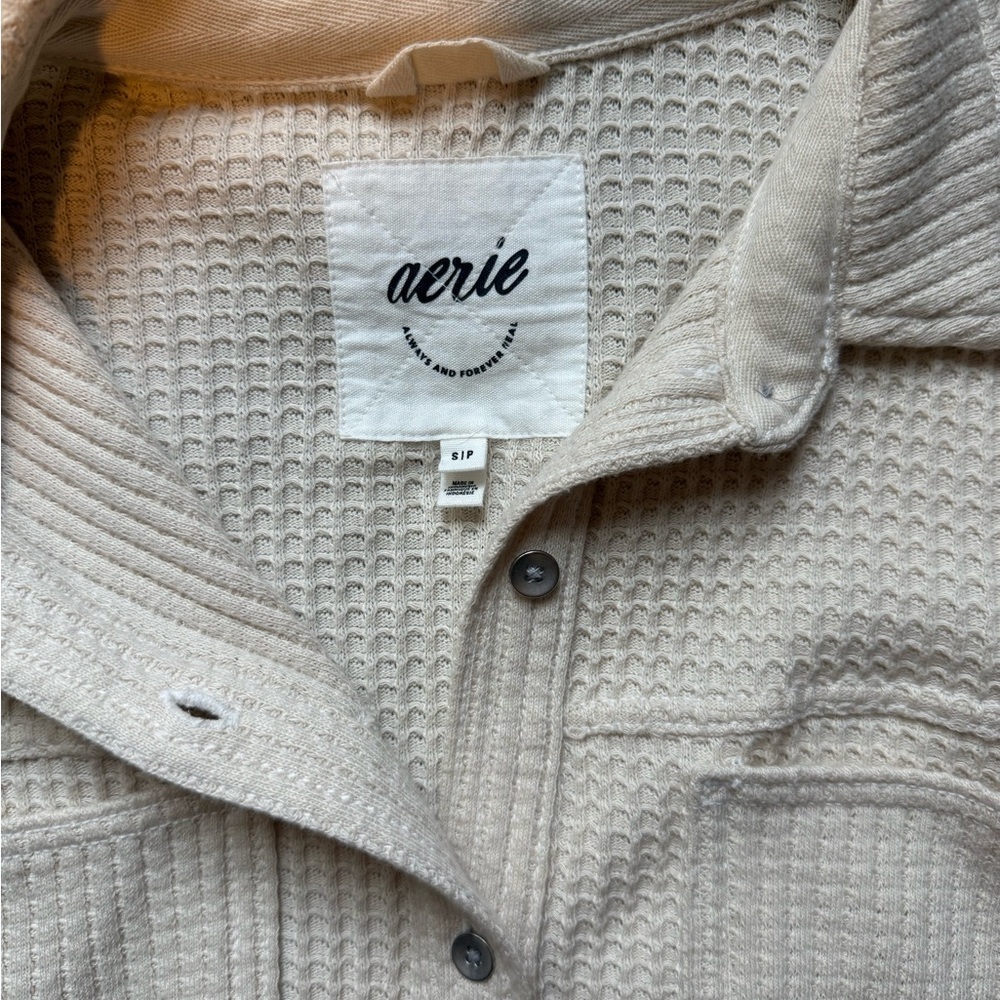 Aerie Anytime Fave Waffle Shirt - Picture 6 of 7